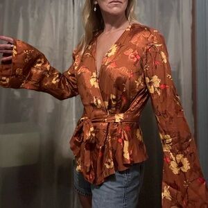 Free People front wrap top